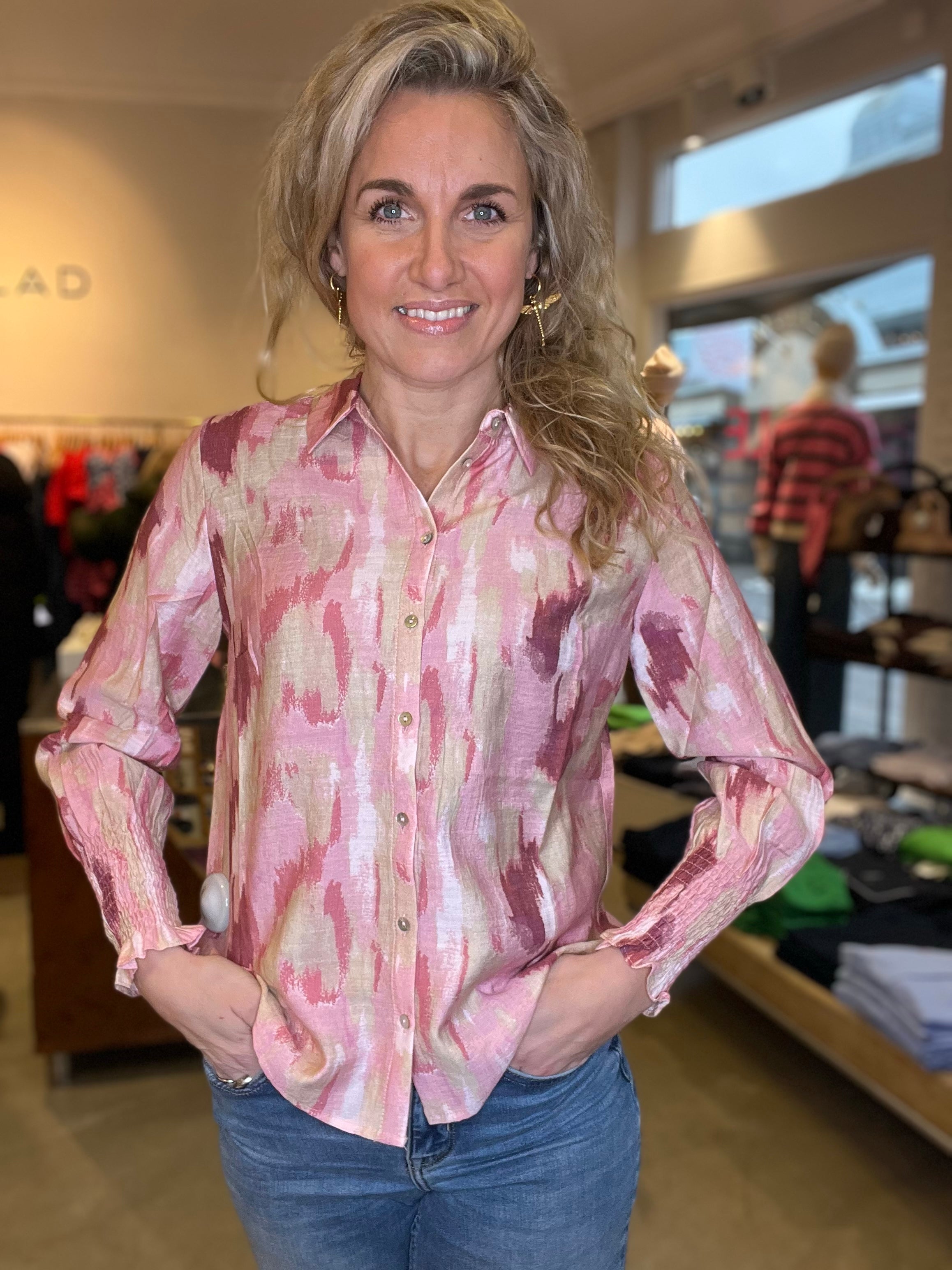 Ane Smock Shirt I Rose Dream