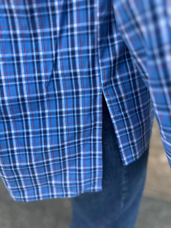 Angelicacc Check Shirt Blue