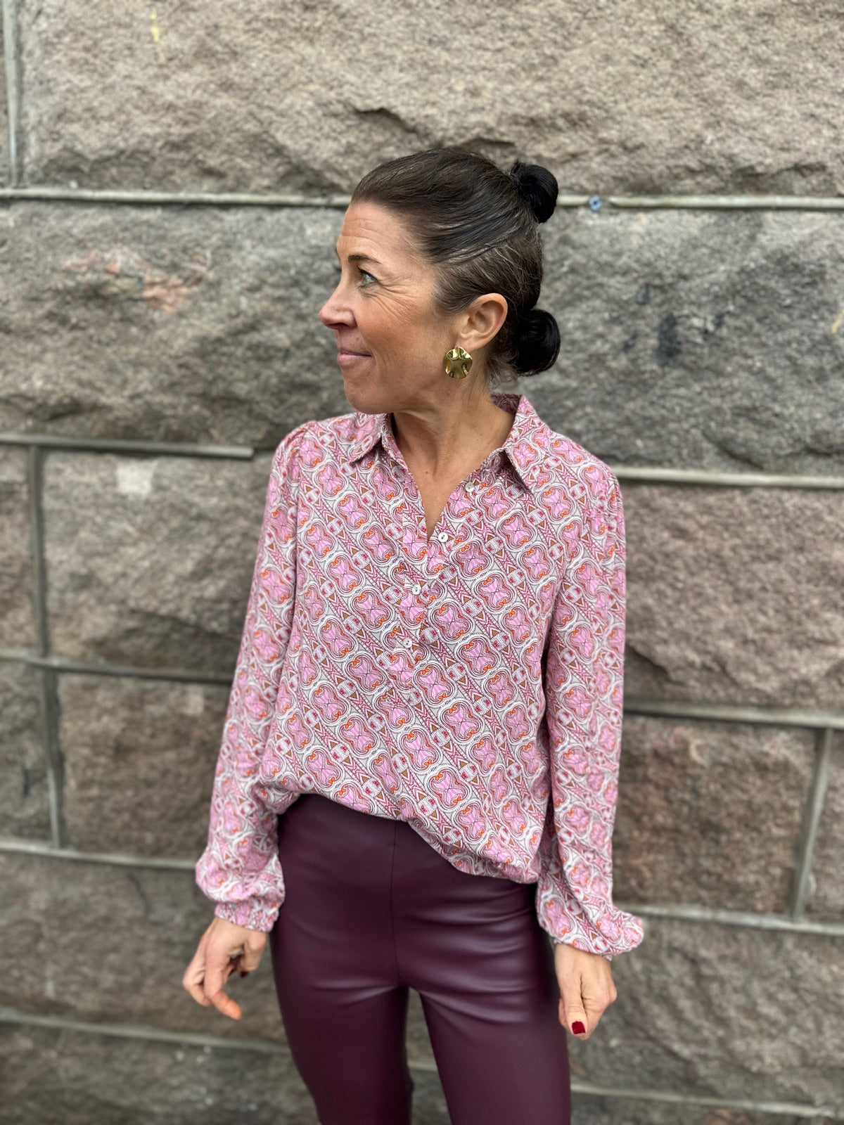 Asta Blouse M Pink Hourglass