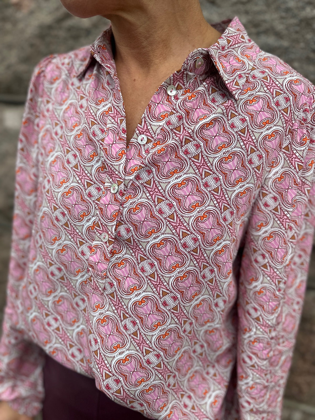 Asta Blouse M Pink Hourglass