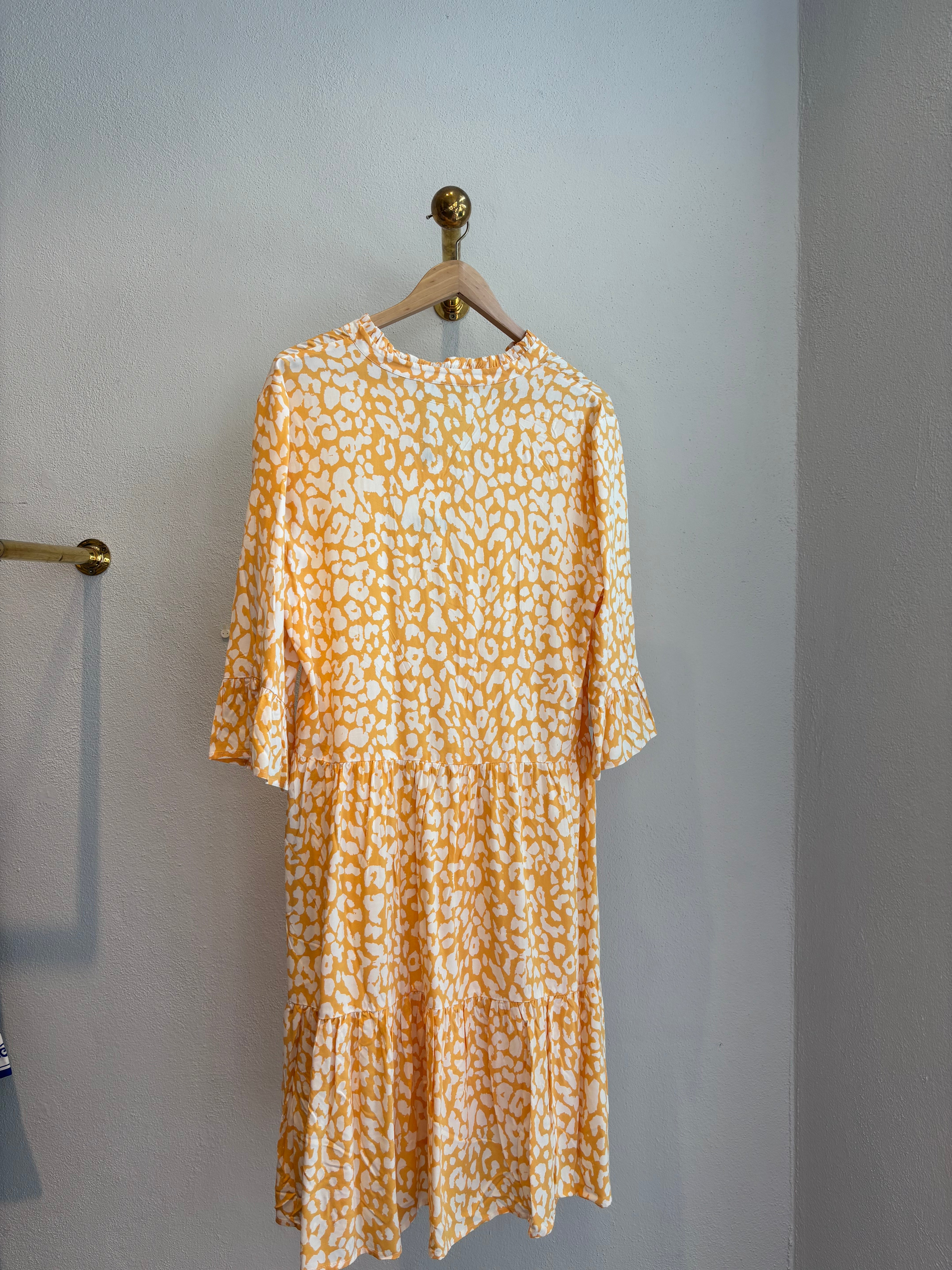 Eda Dress Golden Apricot Leopard
