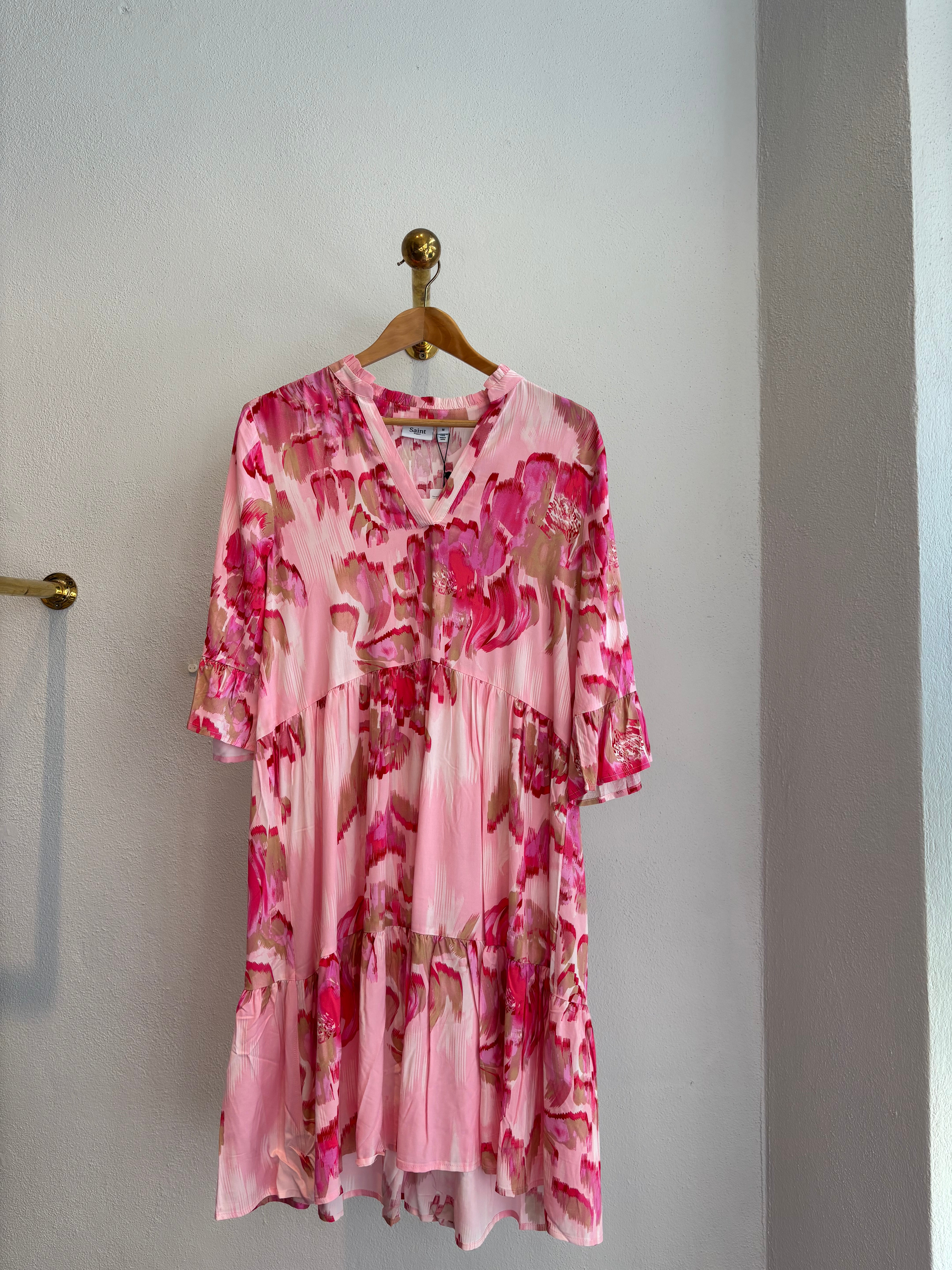 Eda Dress Poppy Shaded Flower
