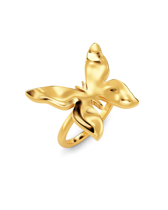 Butterfly Ring S Gold