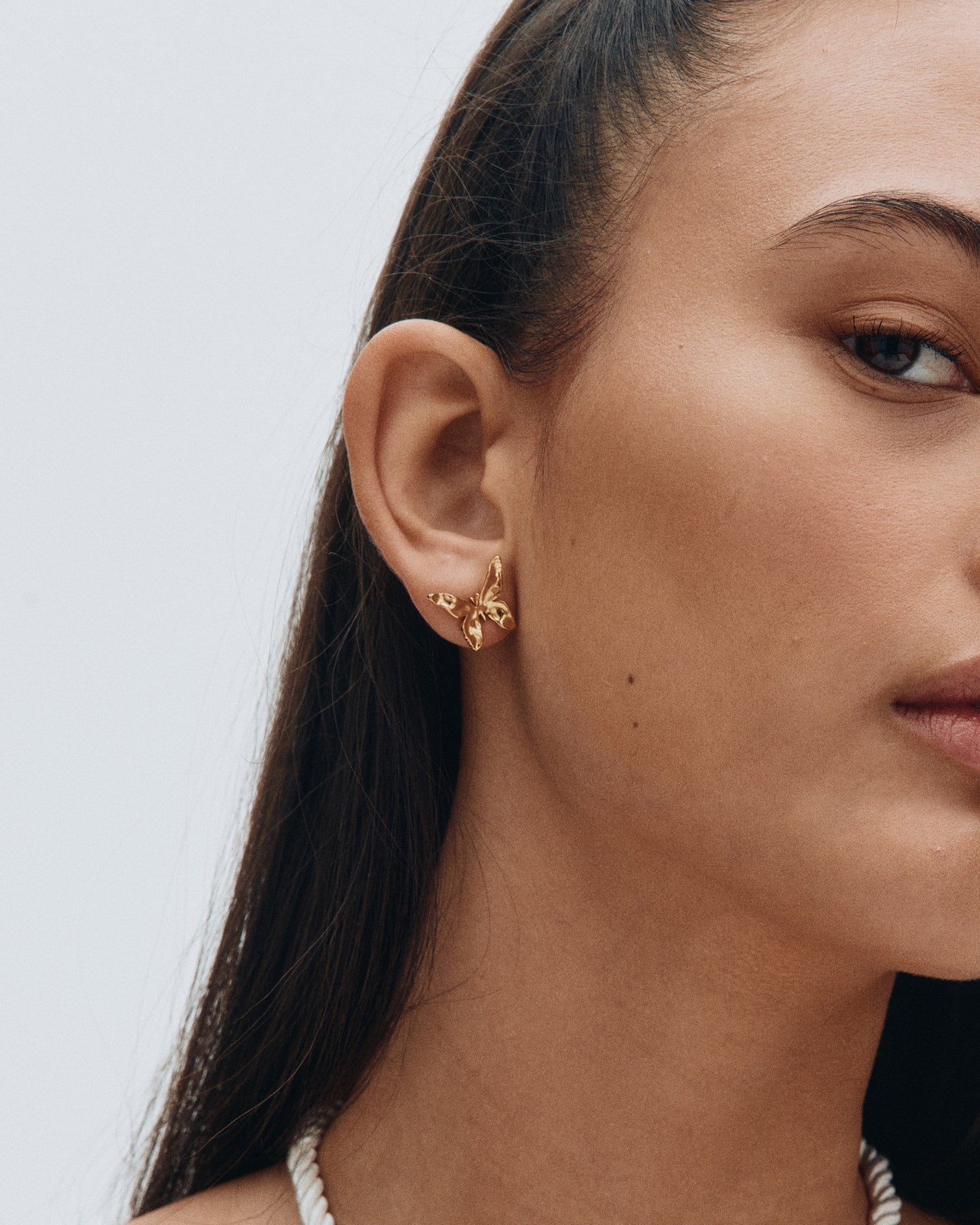 Butterfly Studs S Gold