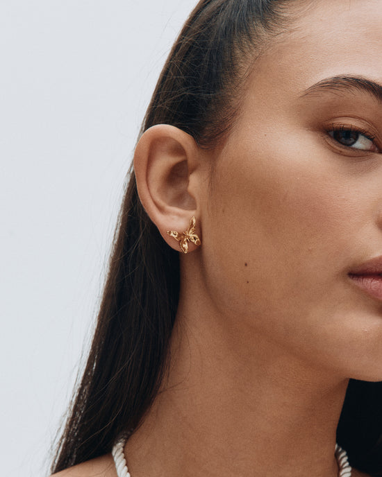 Butterfly Studs S Gold