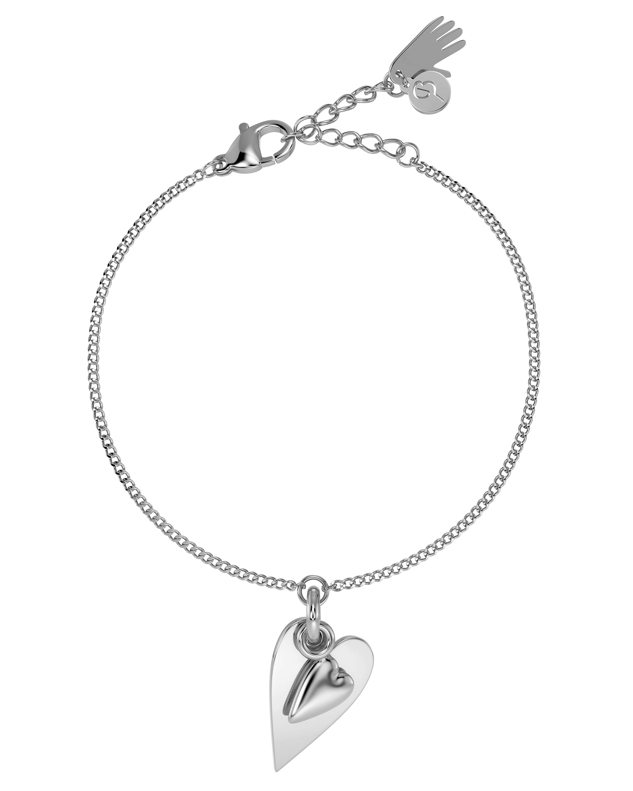Heart To Heart Bracelet Steel