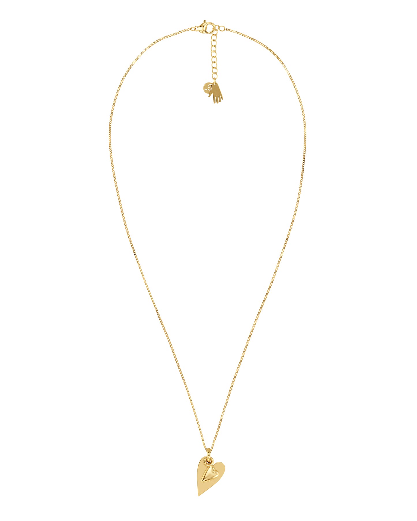Heart To Heart Necklace Gold