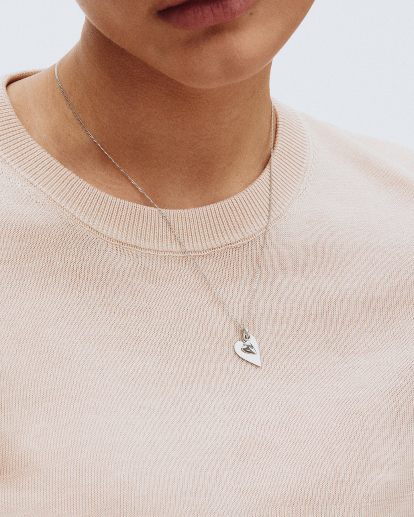 Heart To Heart Necklace Steel