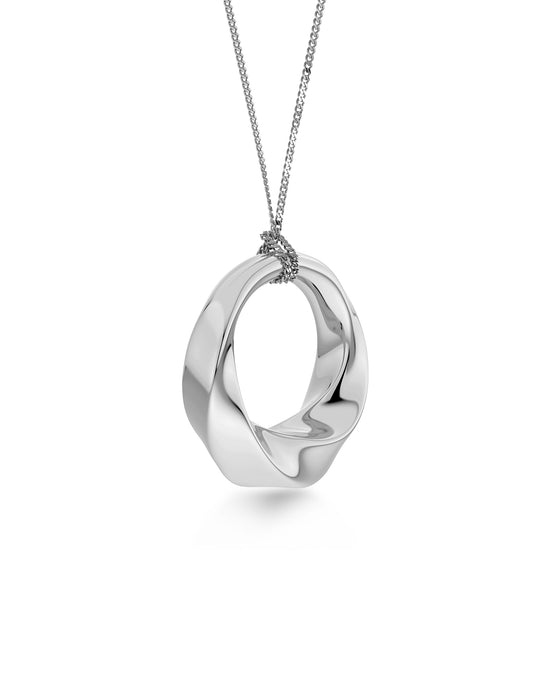 Helix Necklace L Steel