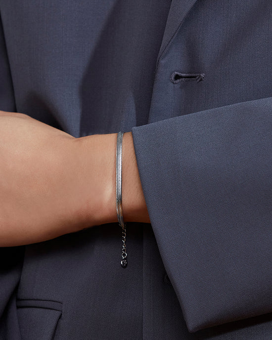 Herringbone Bracelet Steel