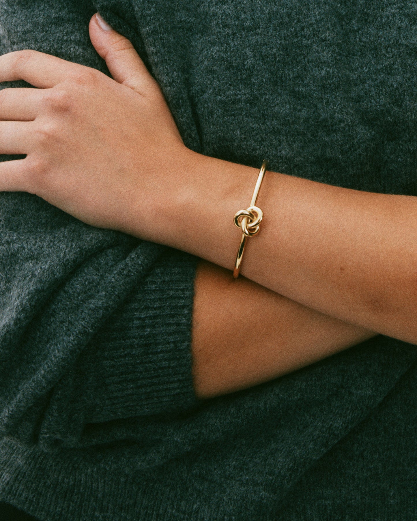 Infinity Knot Bangle Gold