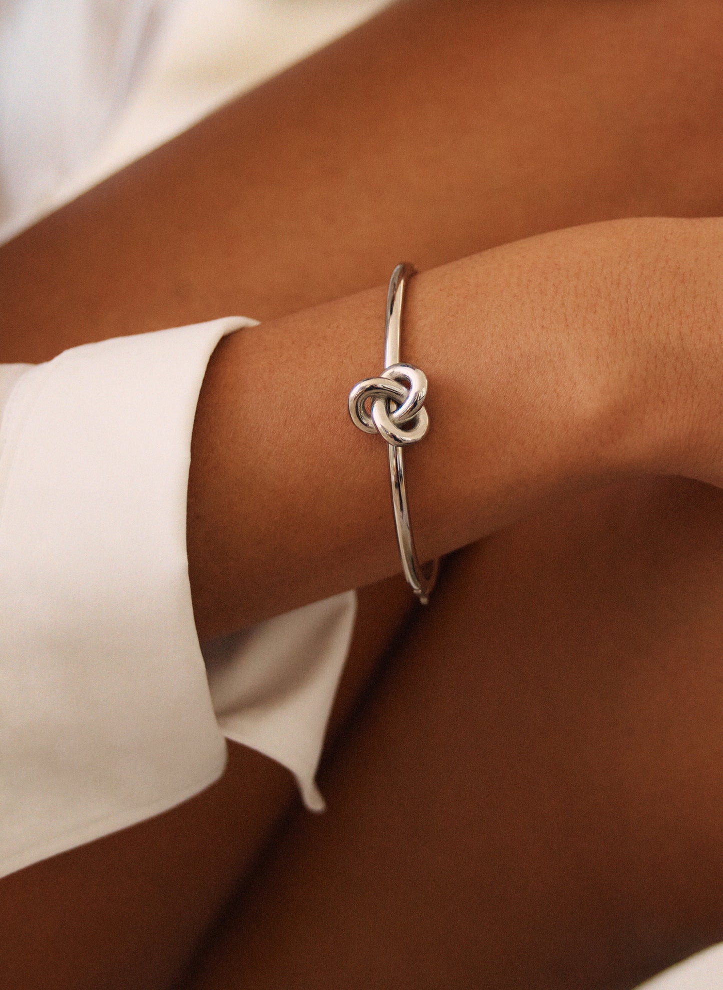 Infinity Knot Bangle Steel