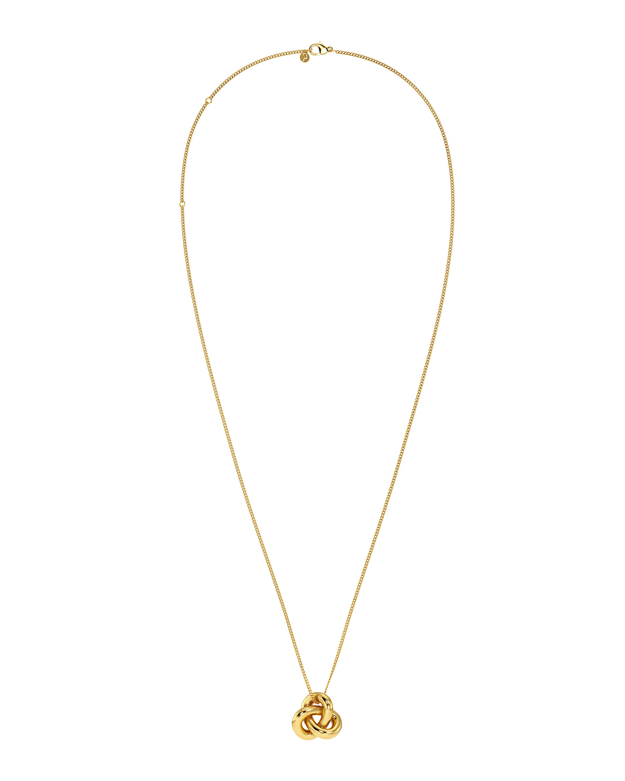 Infinity Knot Necklace L Gold