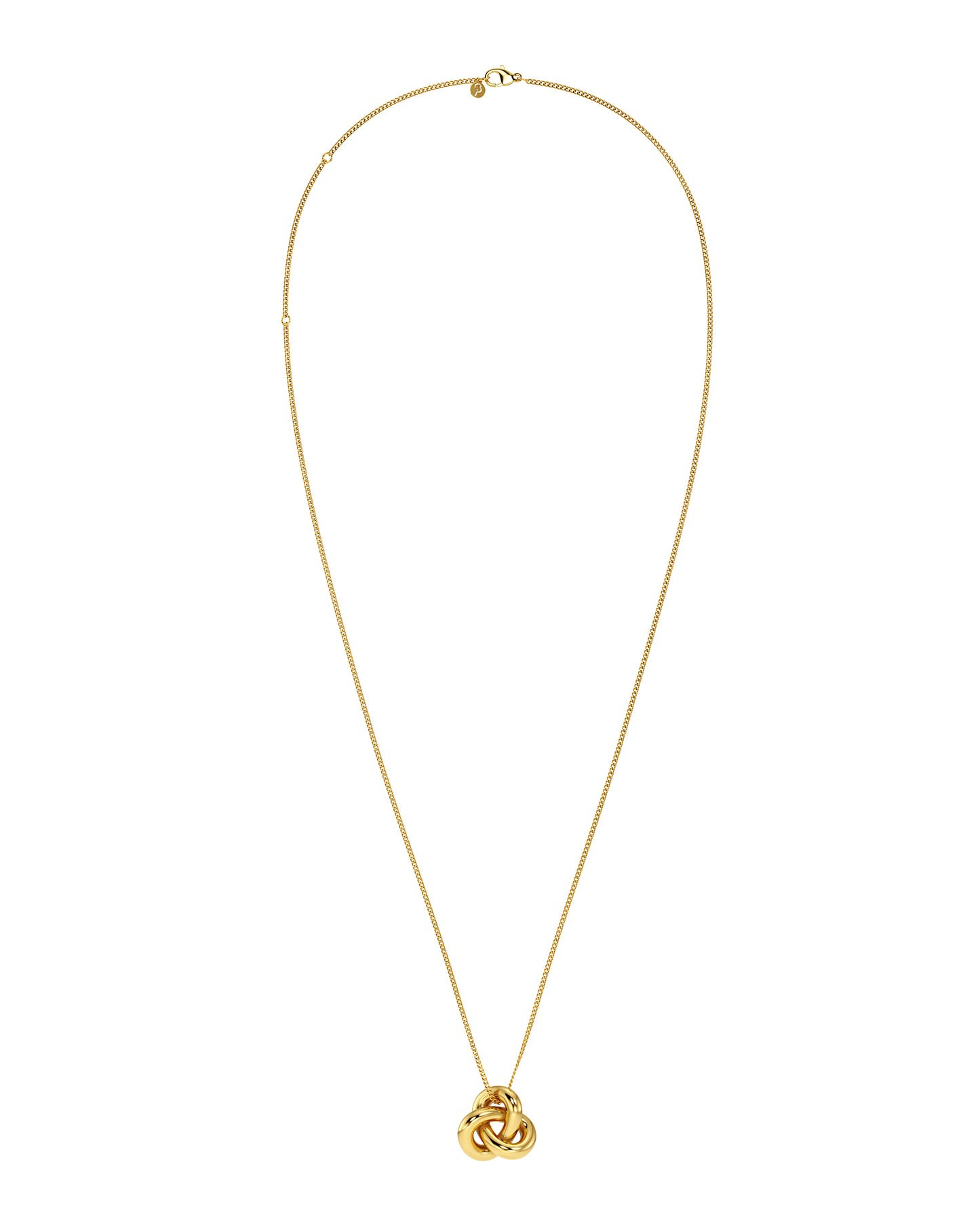 Infinity Knot Necklace L Gold