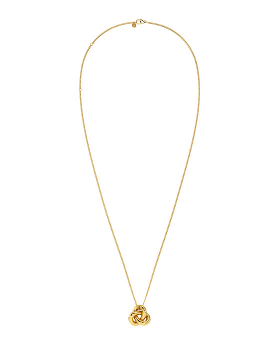 Infinity Knot Necklace L Gold