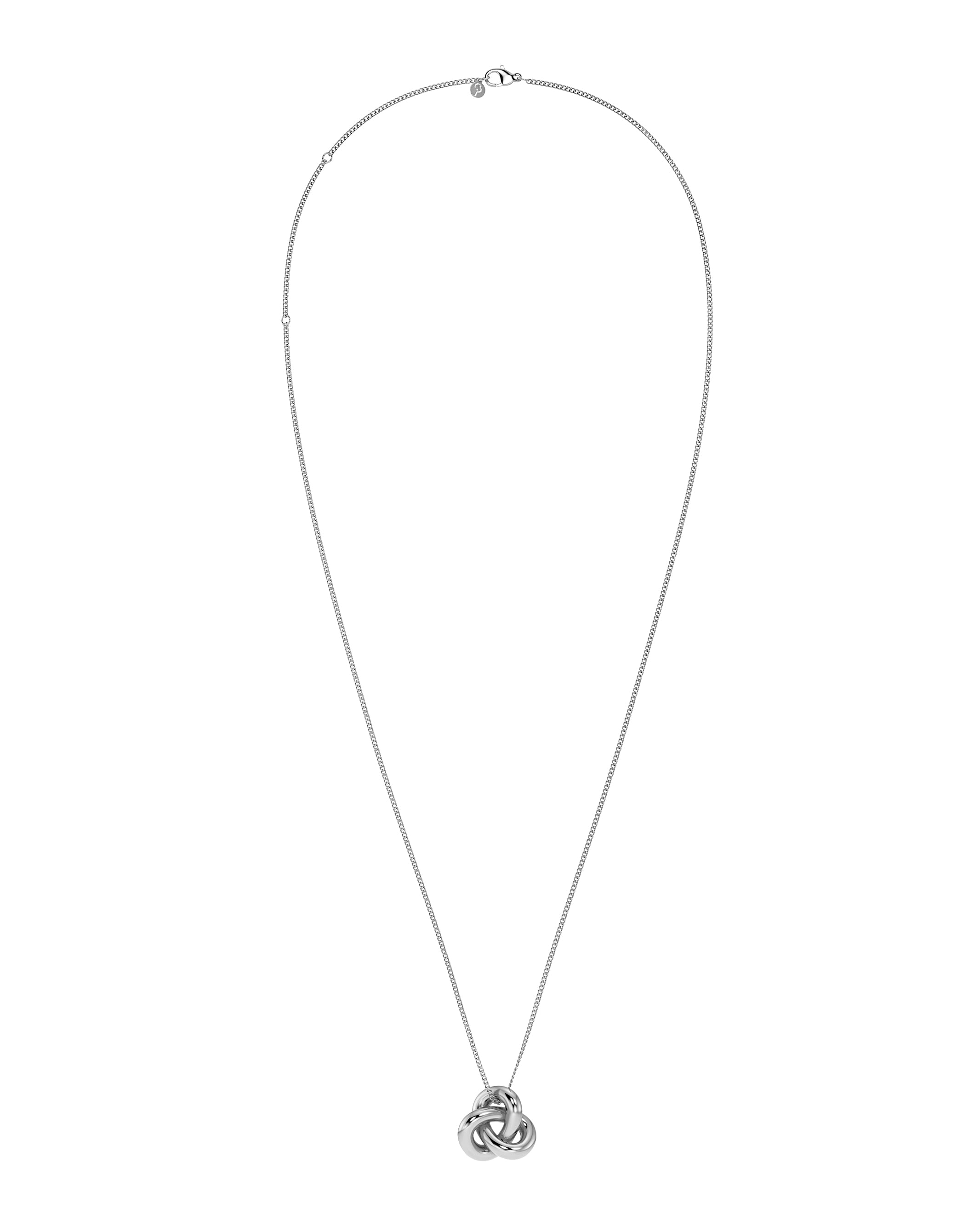 Infinity Knot Necklace L Steel