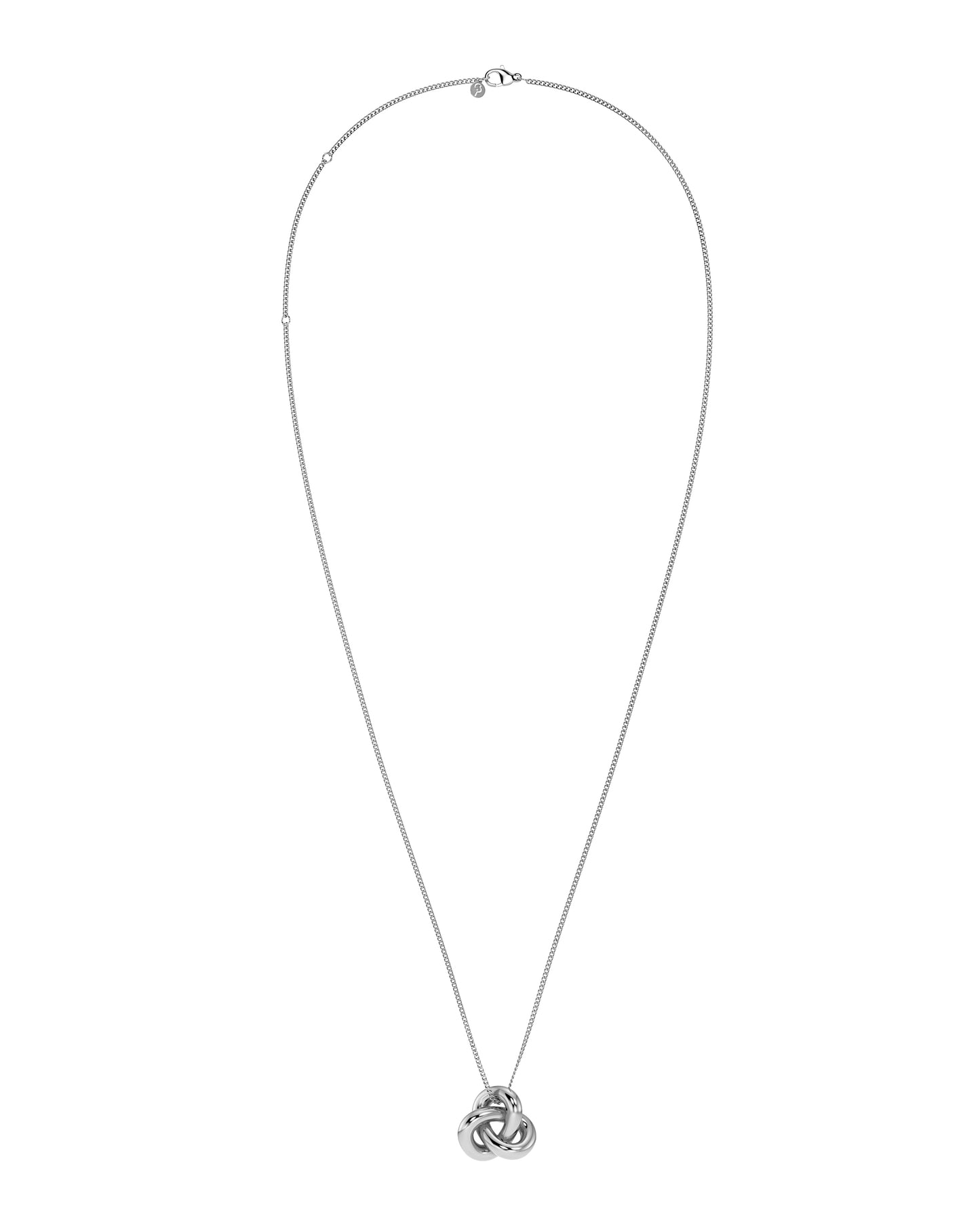 Infinity Knot Necklace L Steel