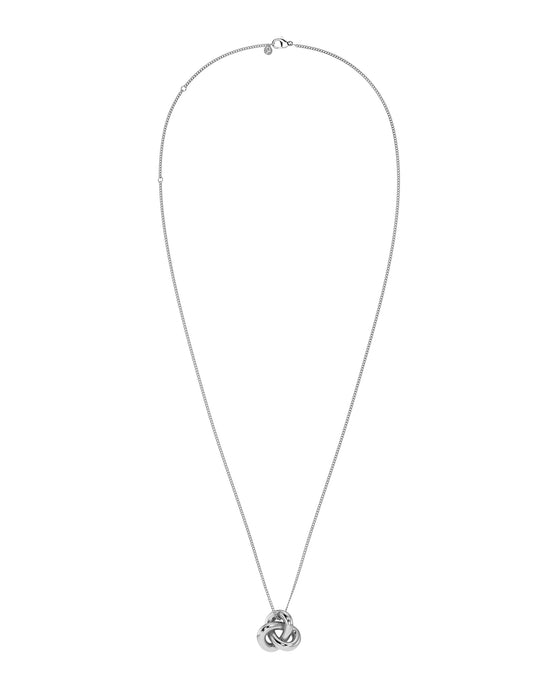 Infinity Knot Necklace L Steel