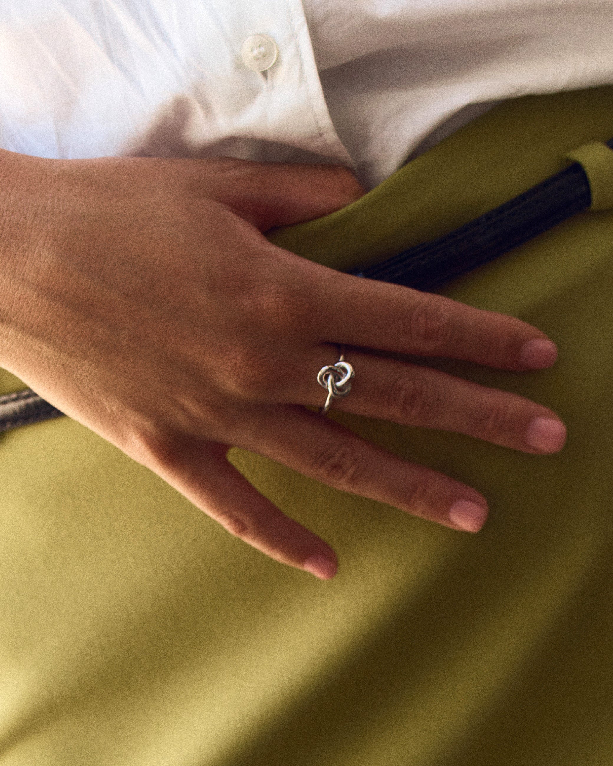 Infinity Knot Ring S Steel