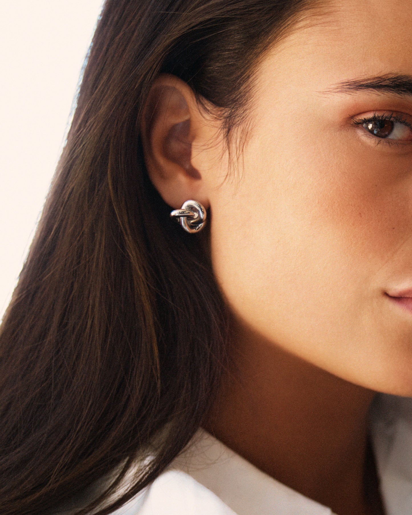 Infinity Knot Studs L Steel