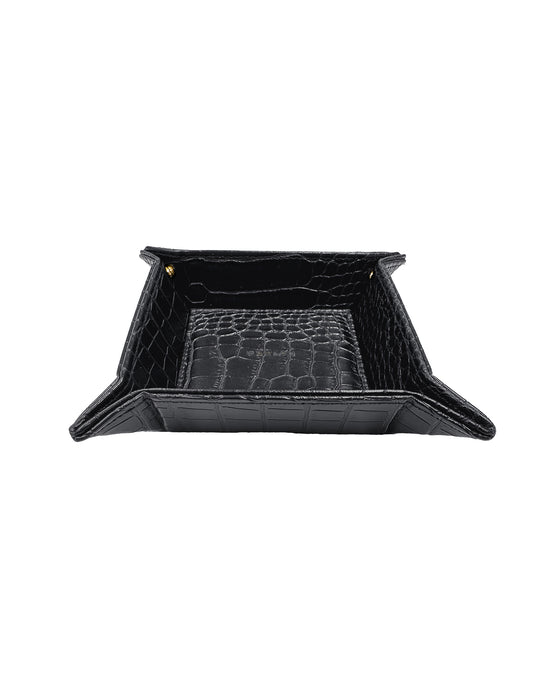 Jewellery Tray S Black Croco