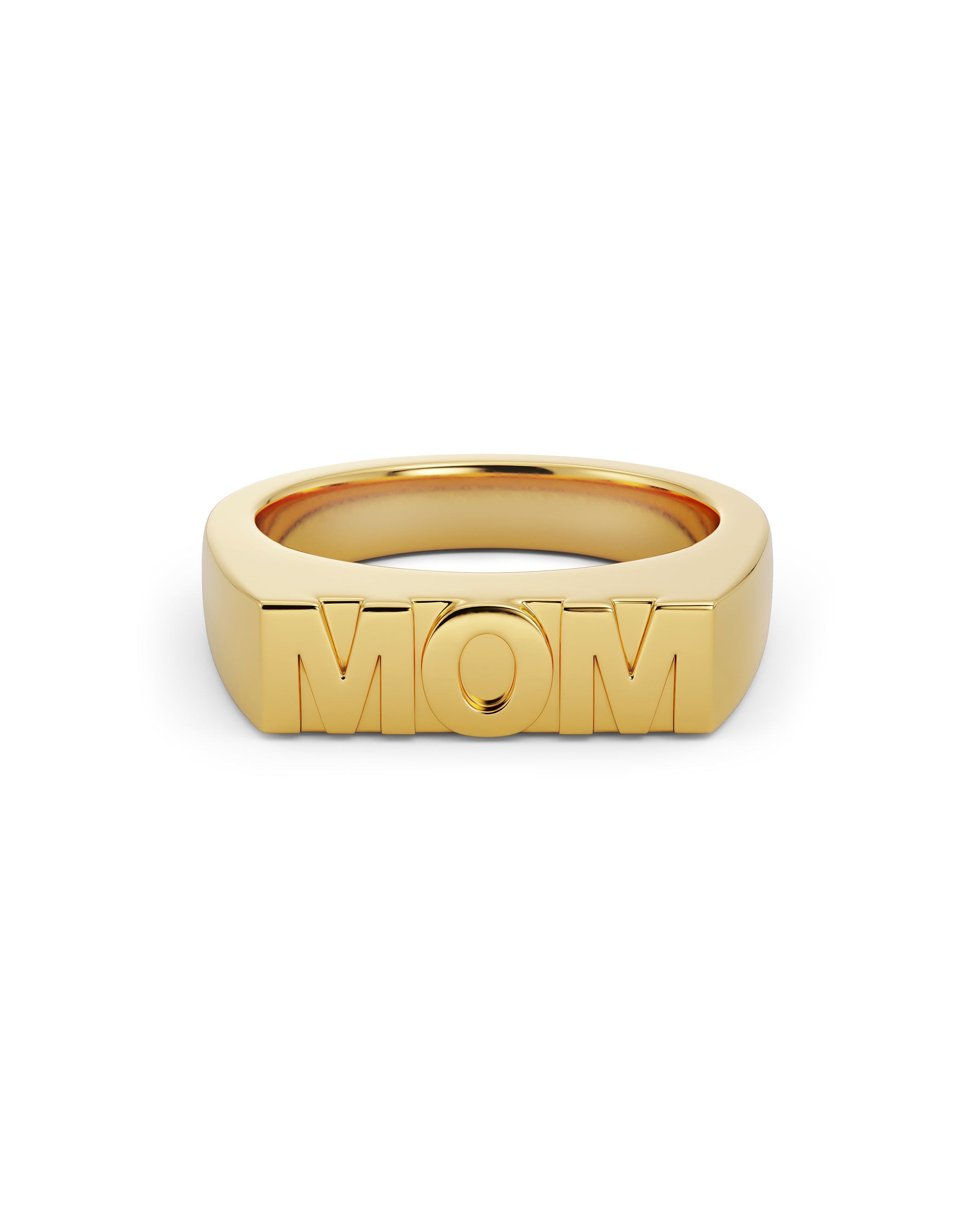 Signet Ring Mom Gold