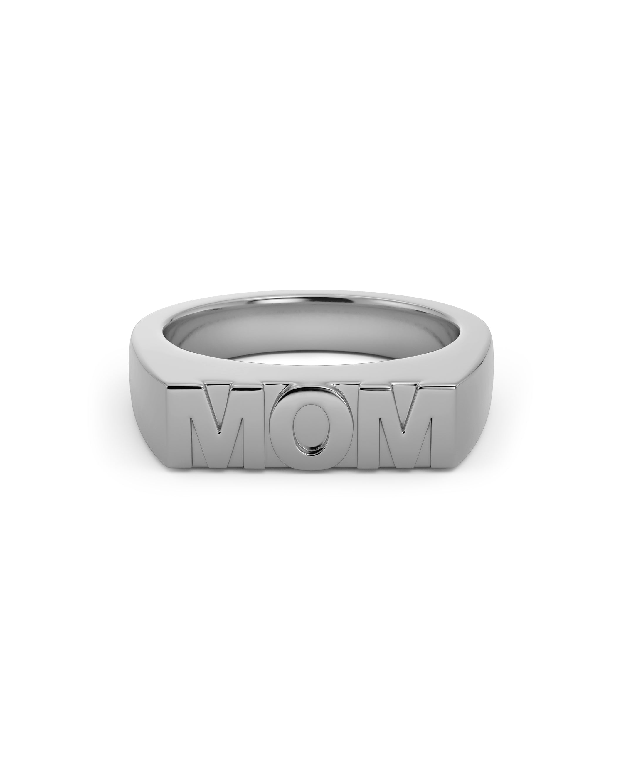 Signet Ring Mom Steel