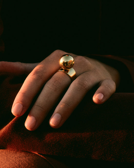 Sphere Ring Gold