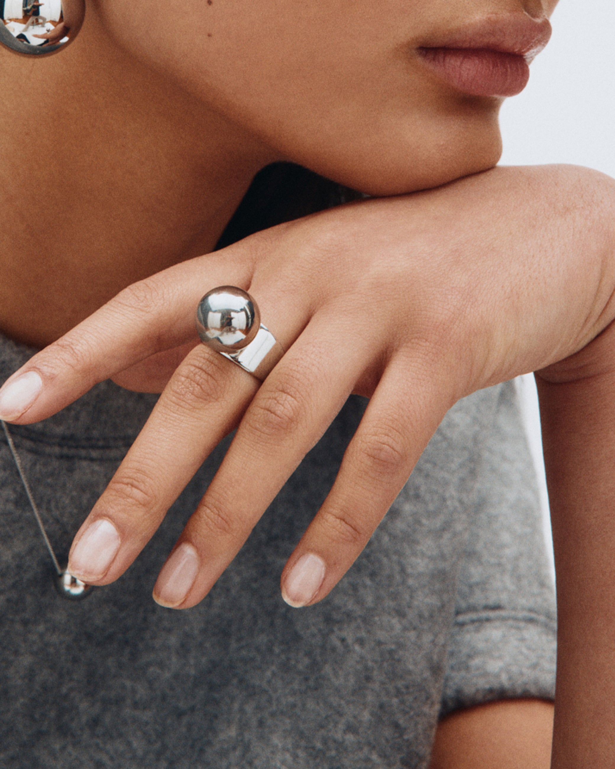 Sphere Ring Steel