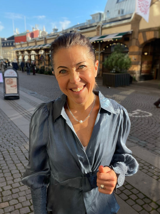 Filuca Smock Blouse Ice Blue