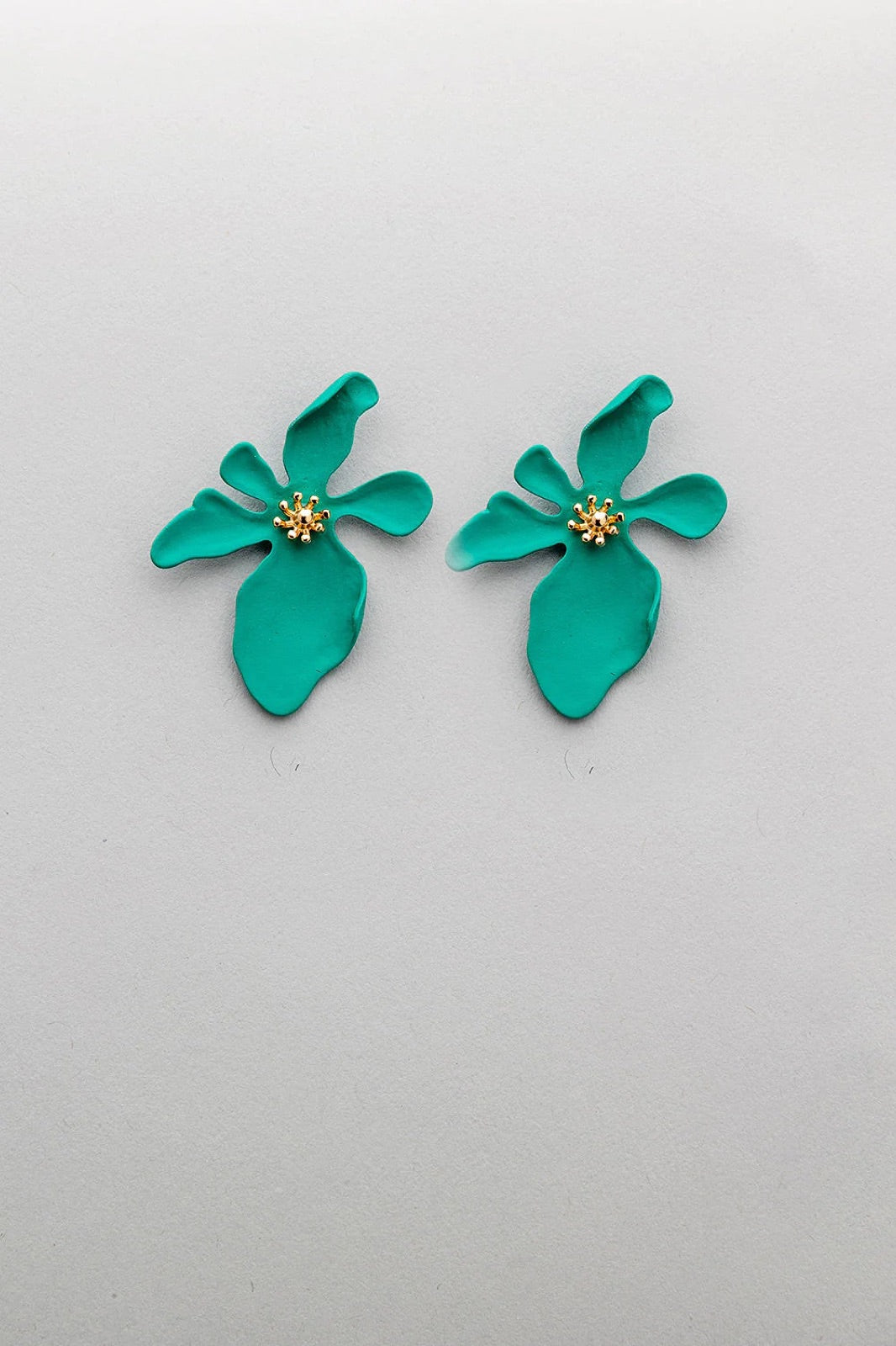 Flower Earrings Green