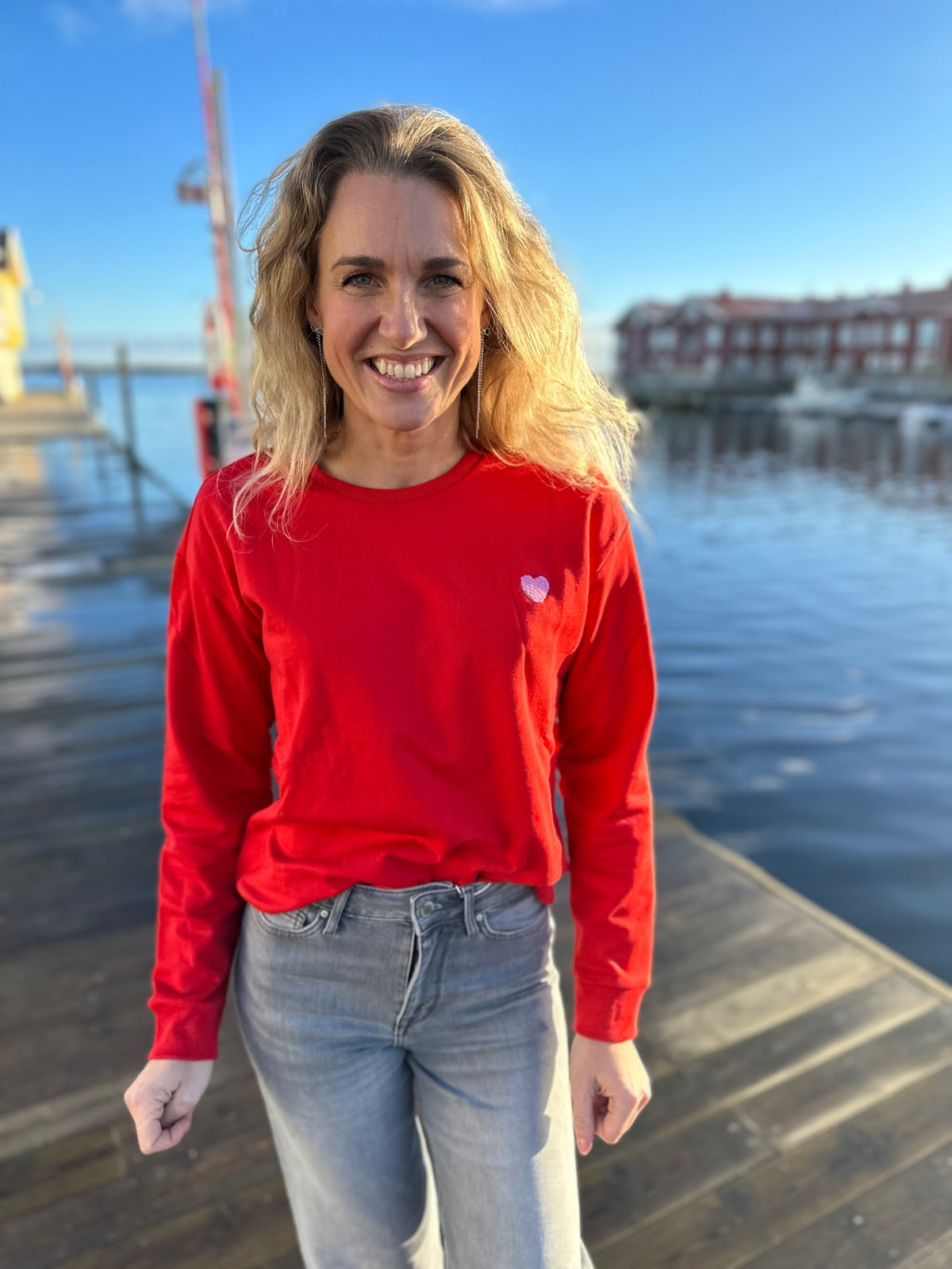 Hannikasz Sweatshirt Racing Red