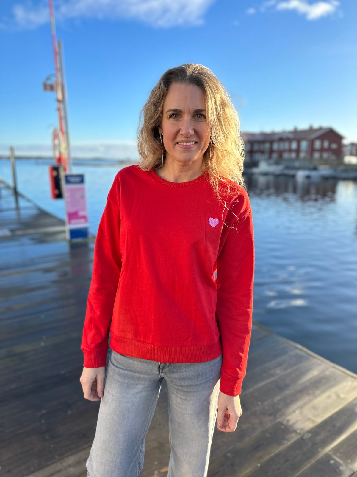 Hannikasz Sweatshirt Racing Red