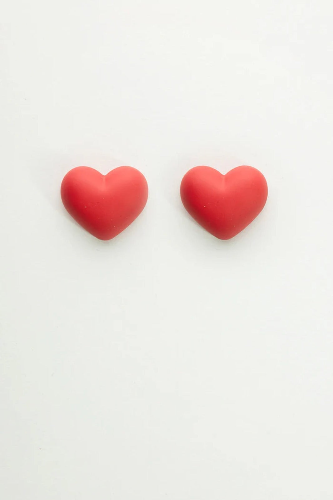 Heart Stud Red