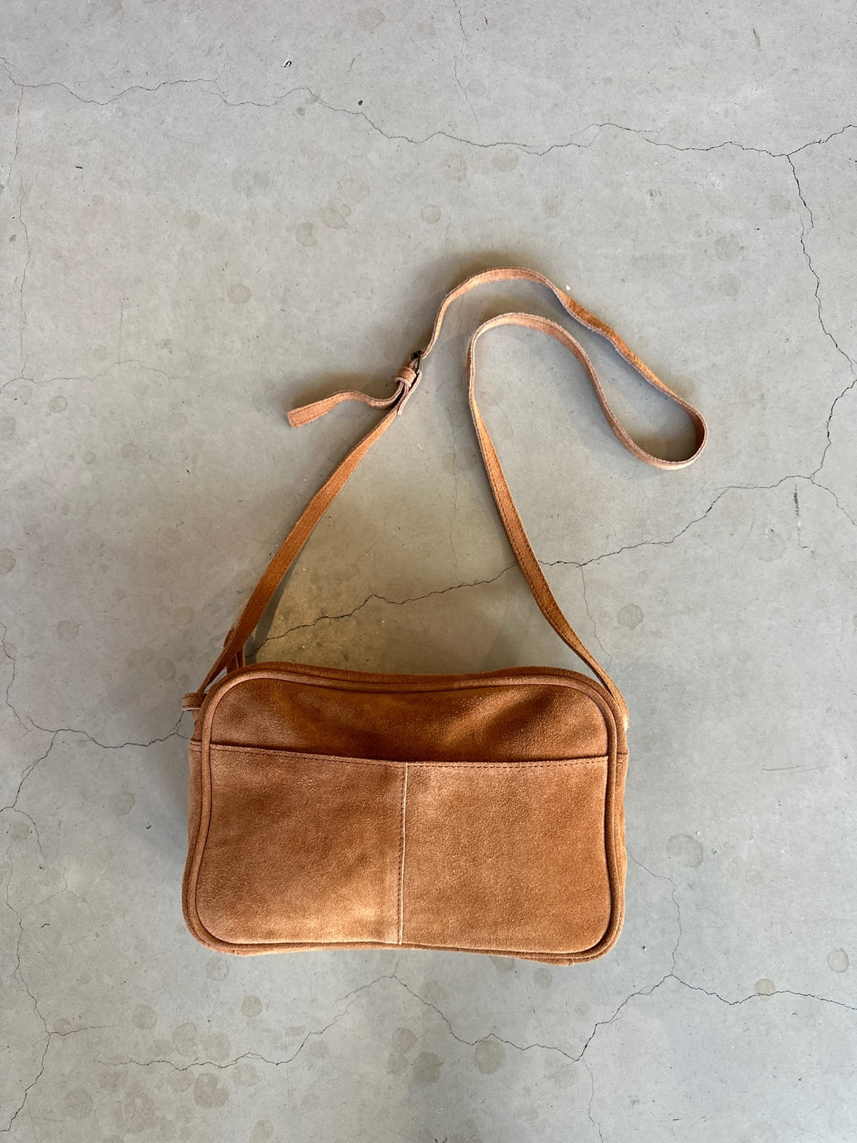 Pcnallie Suede Cross Body Be Root Beer