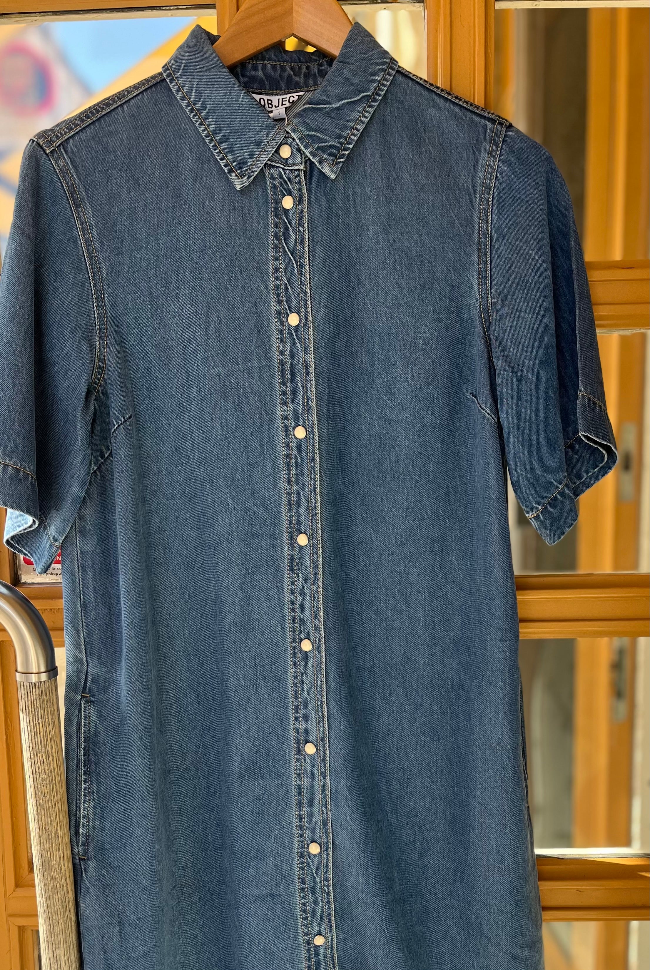 Objframe Re Denim Dress Medium Blue Denim
