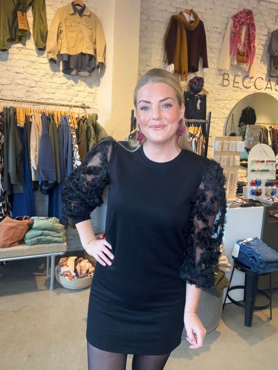 Jdyfairview Long Sleeve Sweat Dress Black