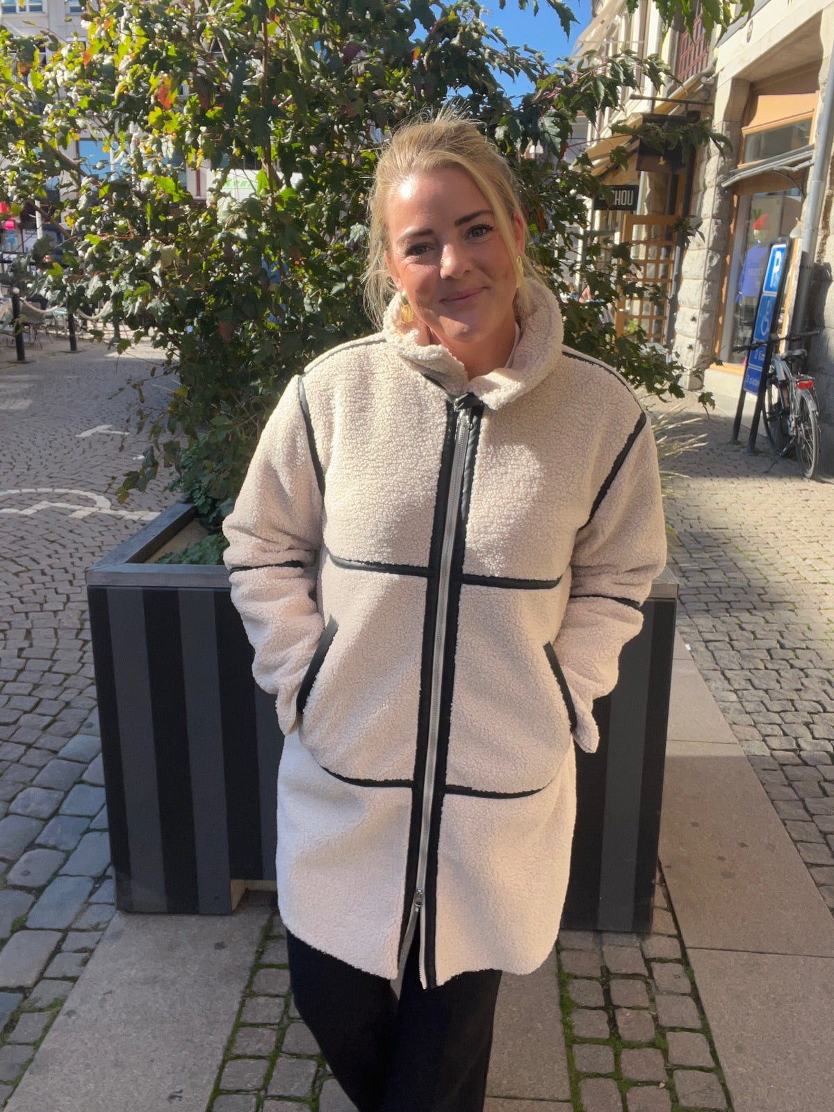 Jdyfrosty Life Teddy Long Jkt Birch