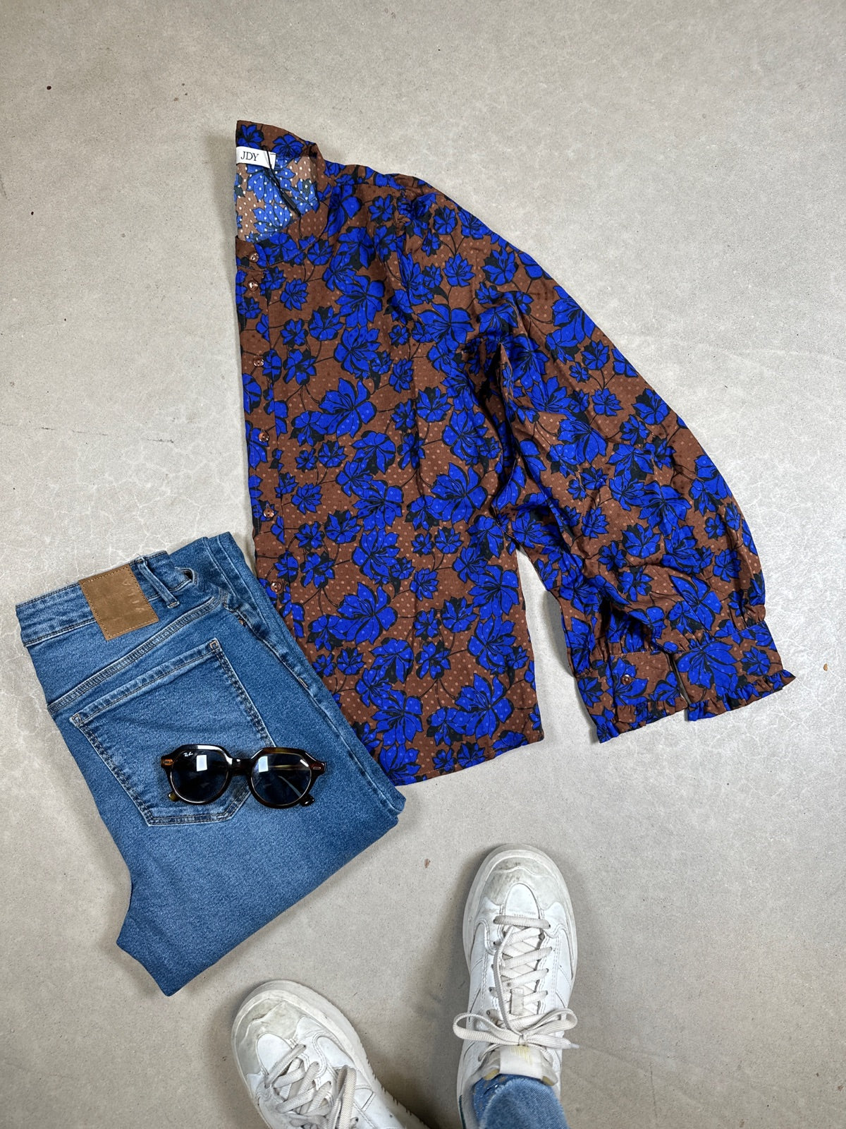 Jdylake Long Sleeve Shirt Fondue Fudge Surf The Web Flower