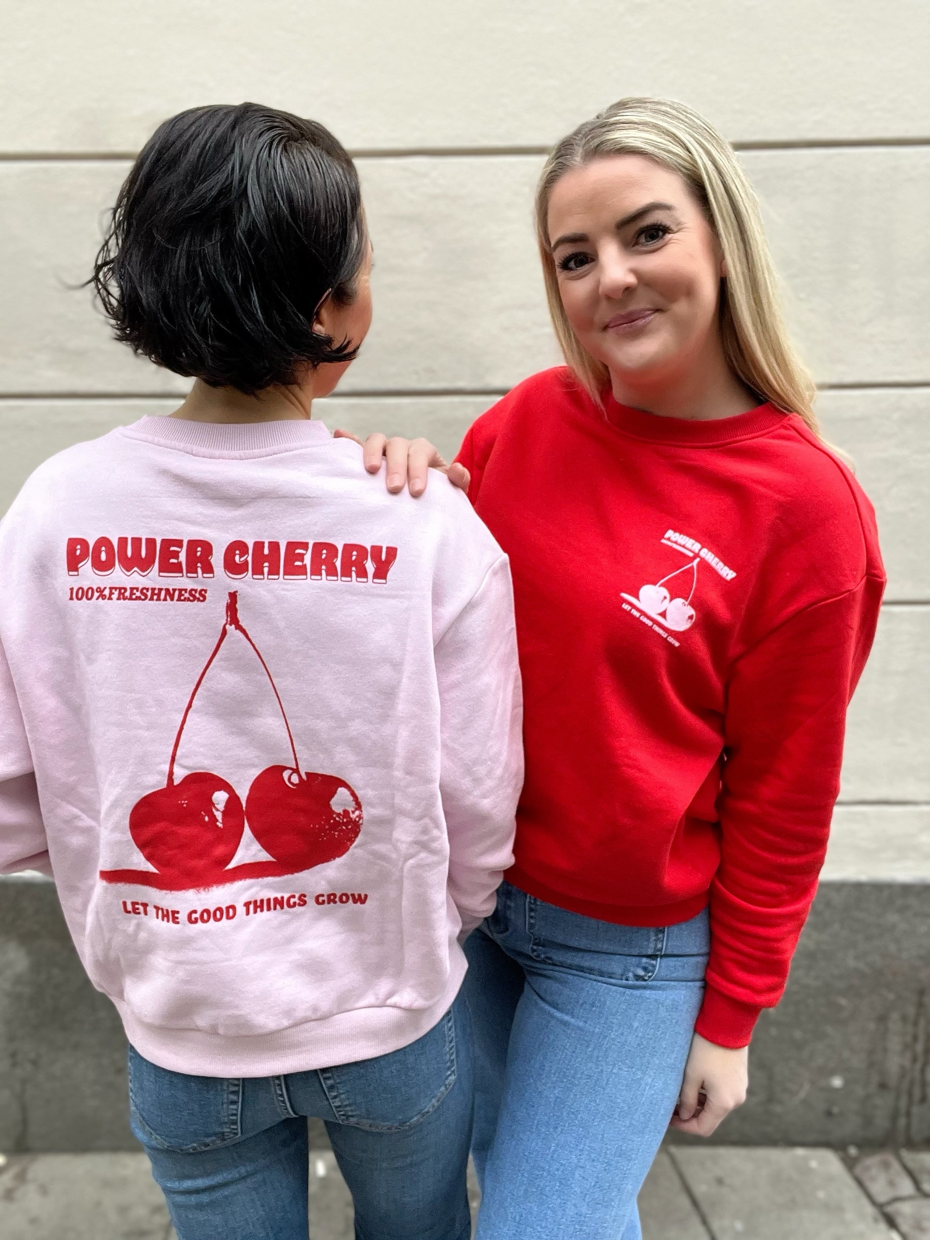 Jdynanna Life Long Sleeve Text Sweat Dia High Risk Red Cherry