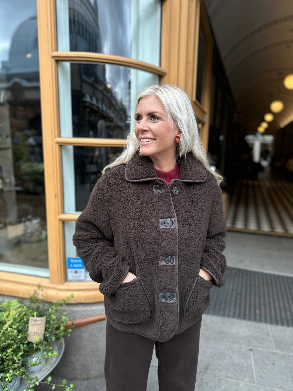 Jdynoella Life Teddy Jacket Chocolate Torte