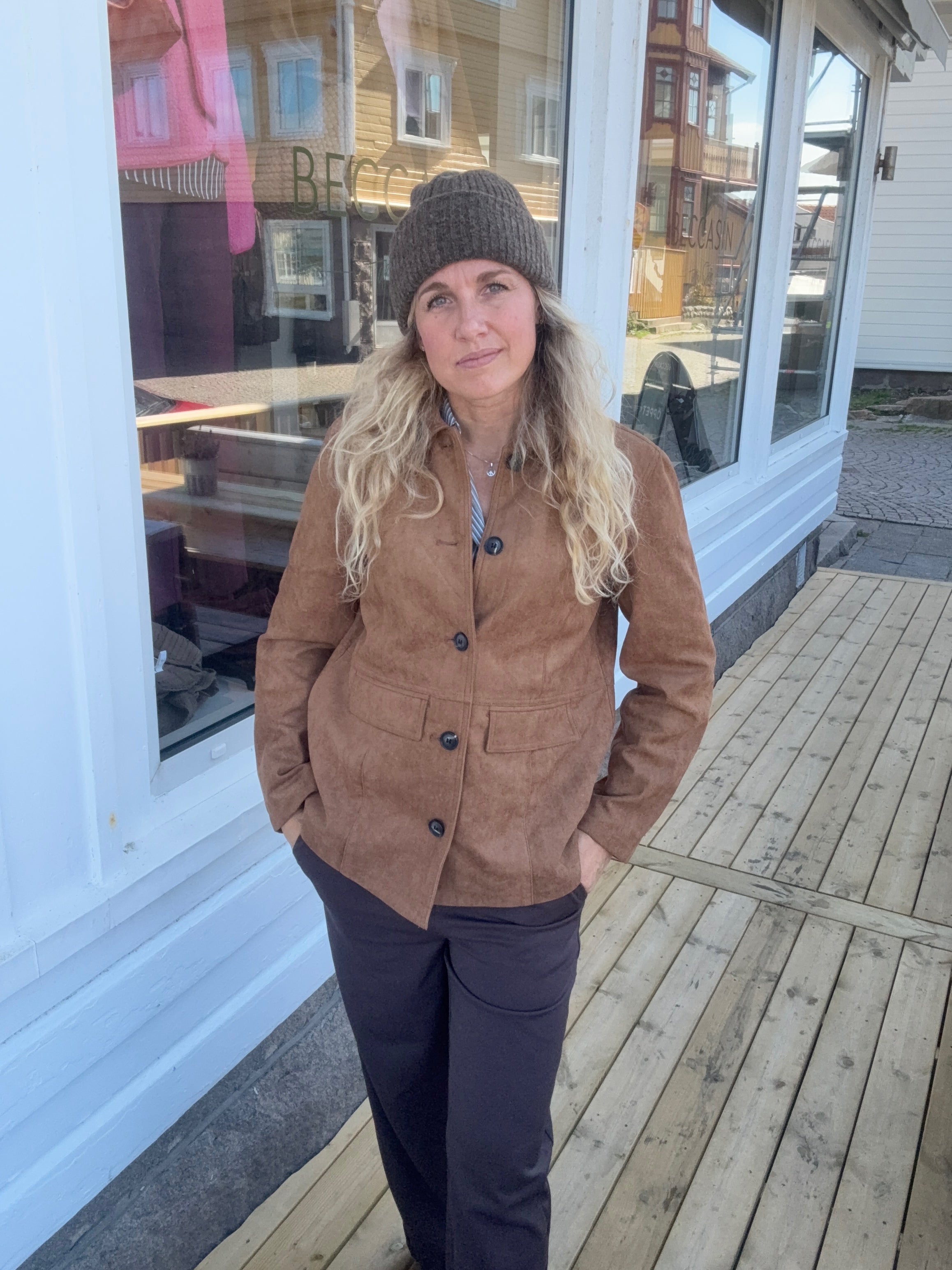 Jdyparker Faux Suede Jacket Yfm Toffee