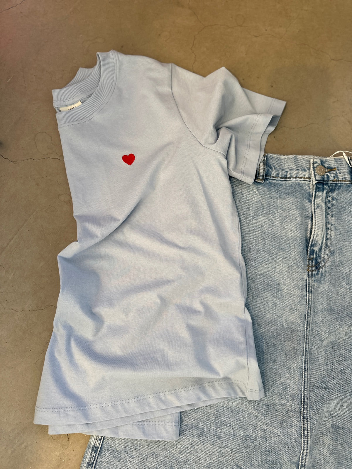 Jdypisa Short Sleeve Print Top Kentucky Blue Bittersweet Heart