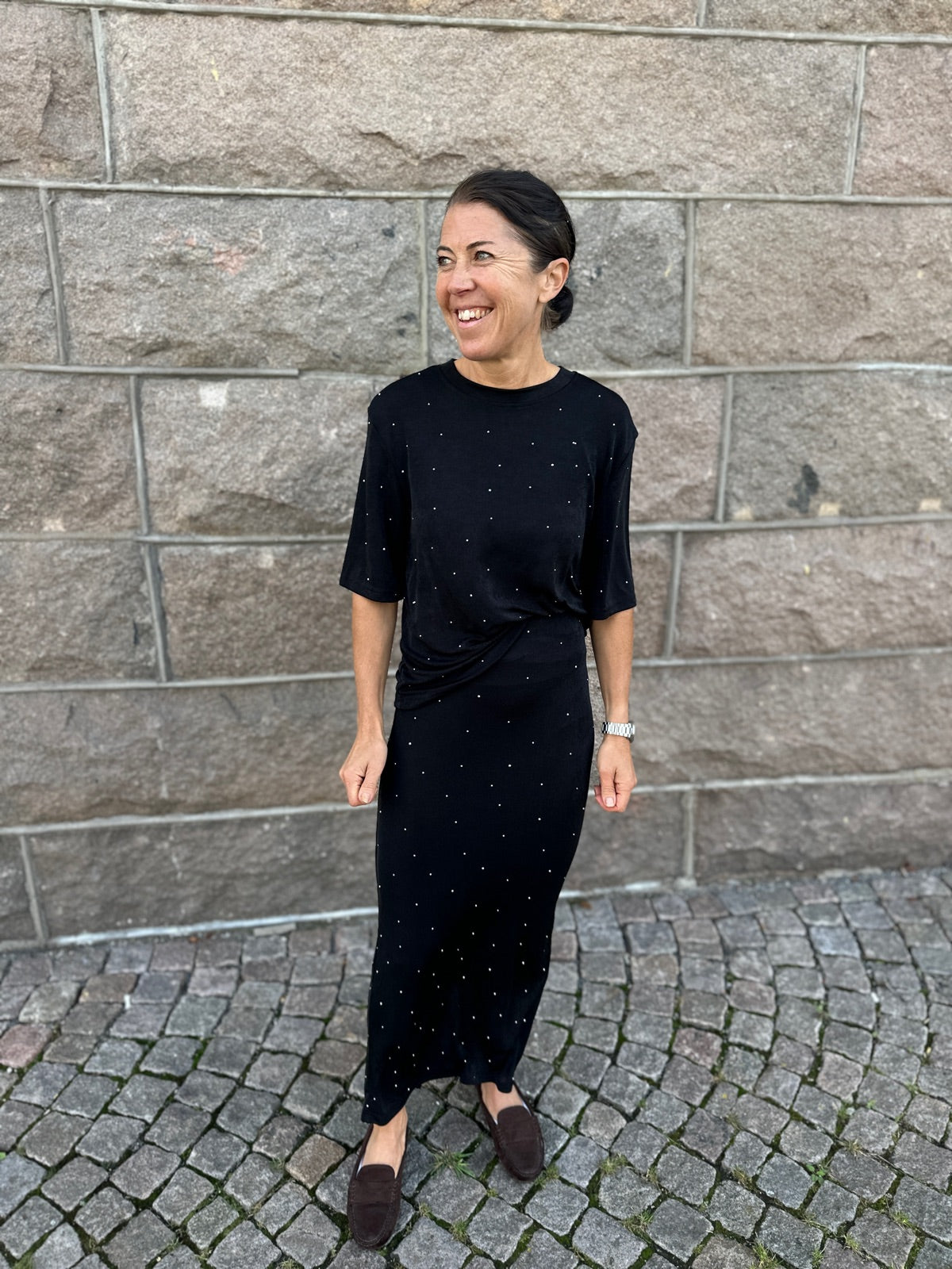 Jdyprime Ancle Stud Skirt Black Stones