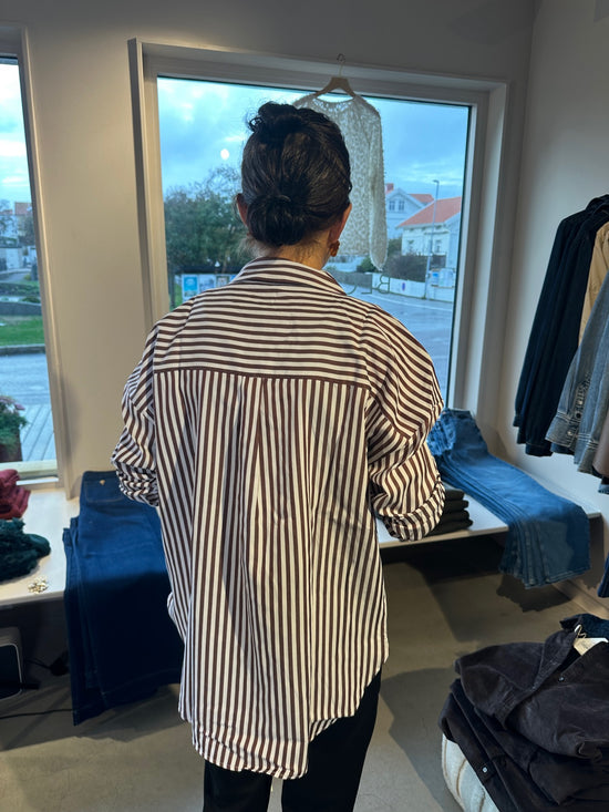 Jdyvesper Long Sleeve Loose Shirt Cloud Dancer Fig