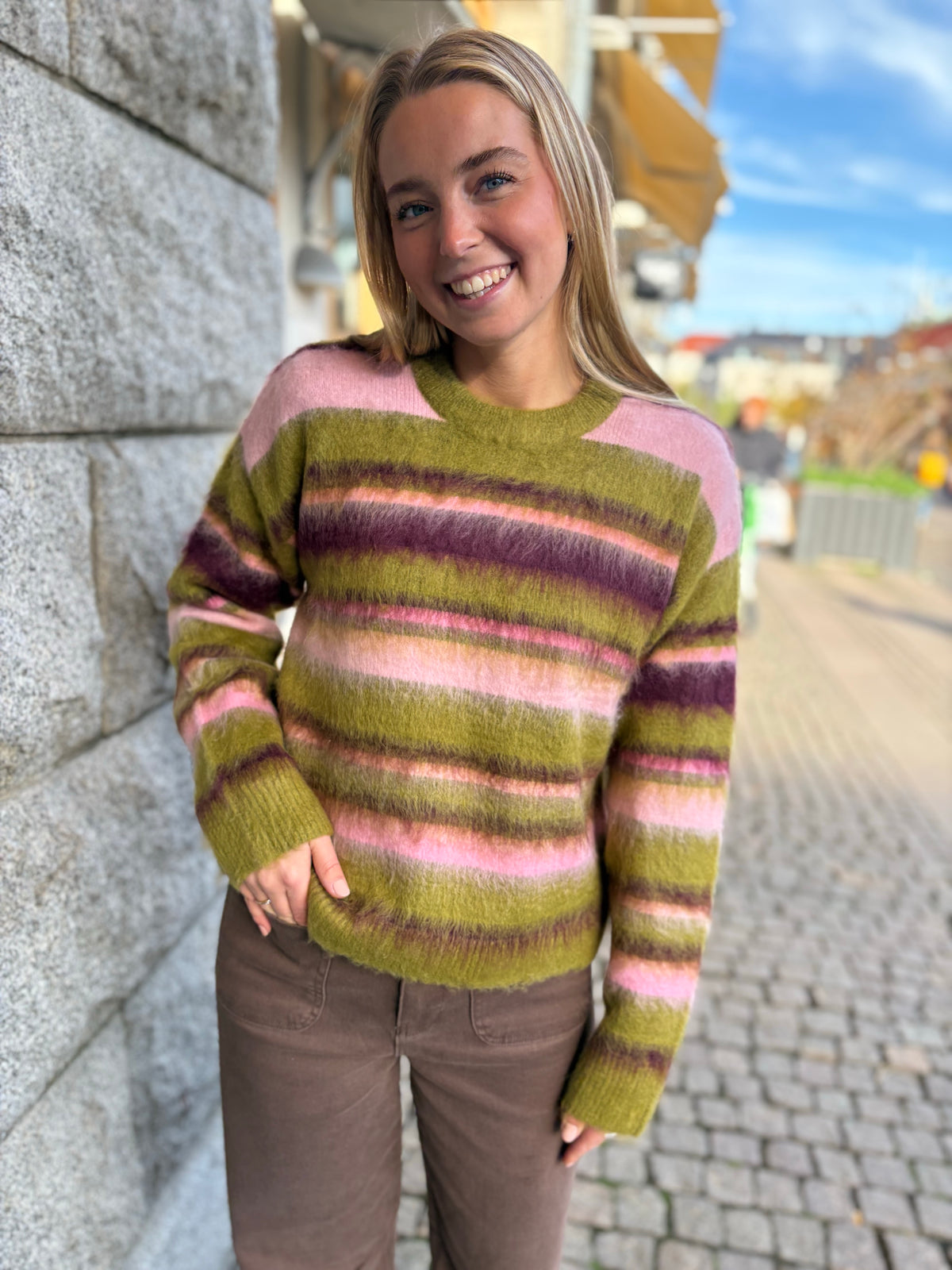 Jxcalista Crew Neck Knit Green Moss