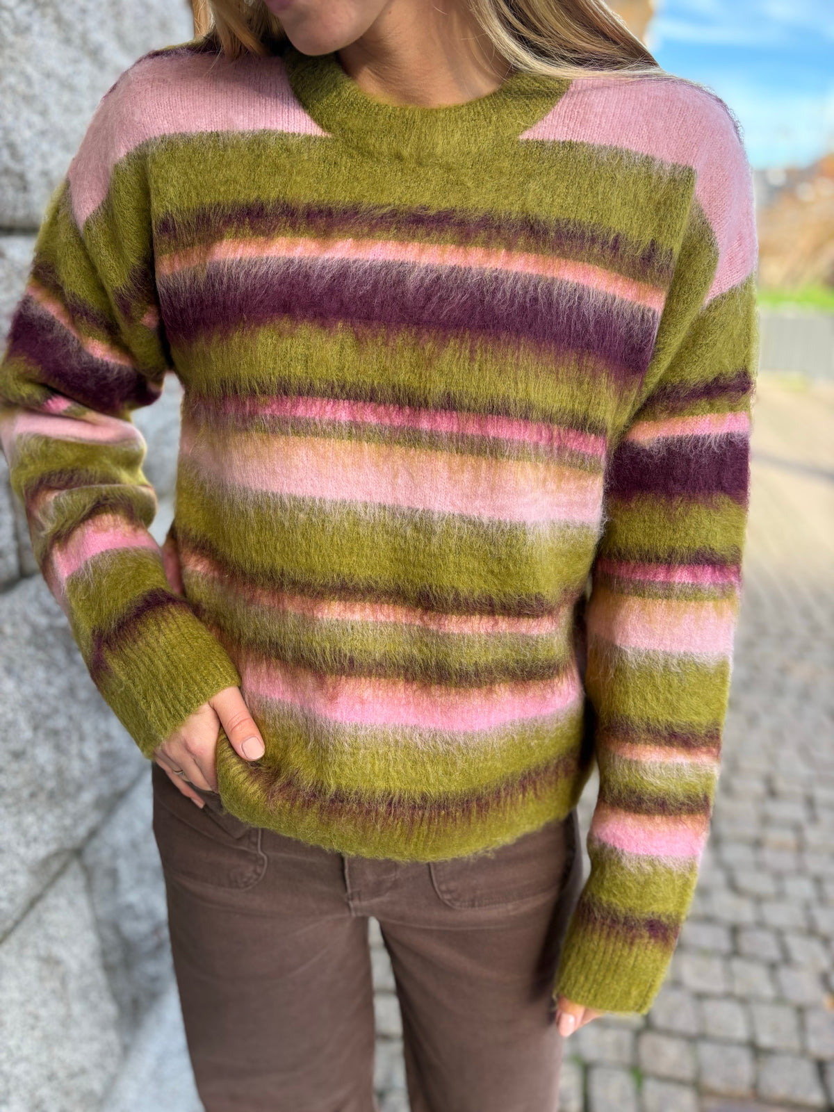 Jxcalista Crew Neck Knit Green Moss