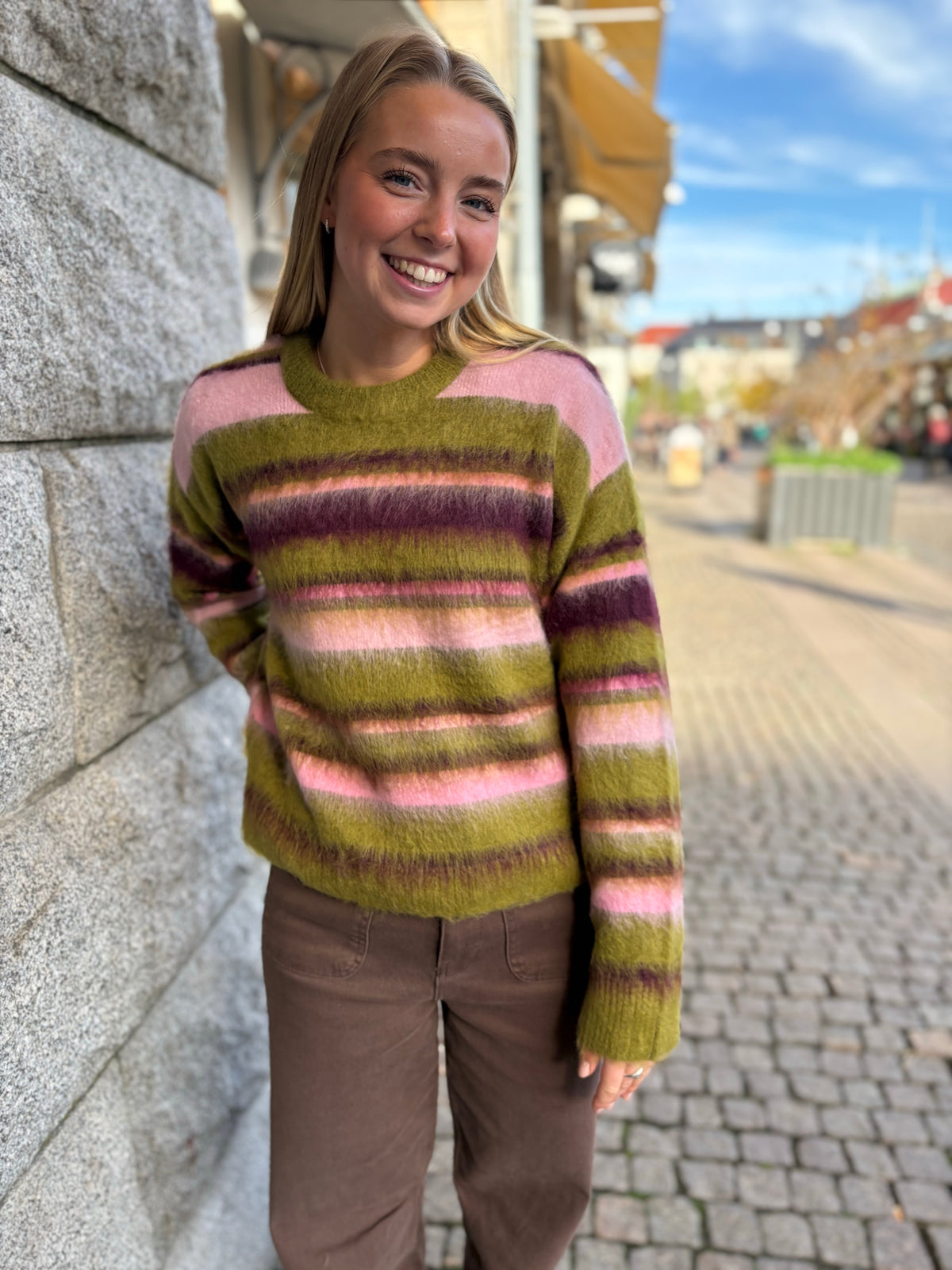 Jxcalista Crew Neck Knit Green Moss