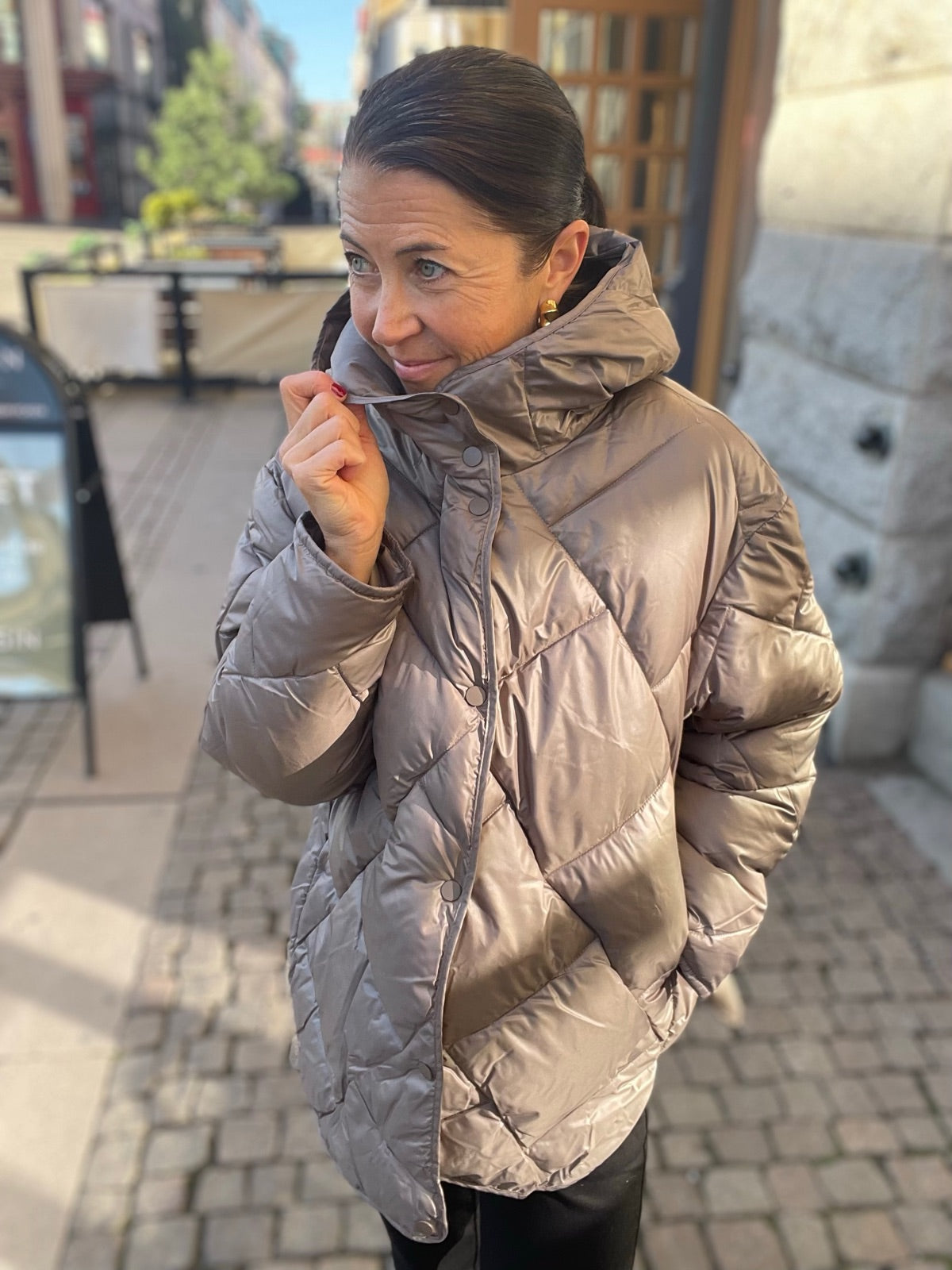 Jxnova Ella Quilted Jacket Falcon