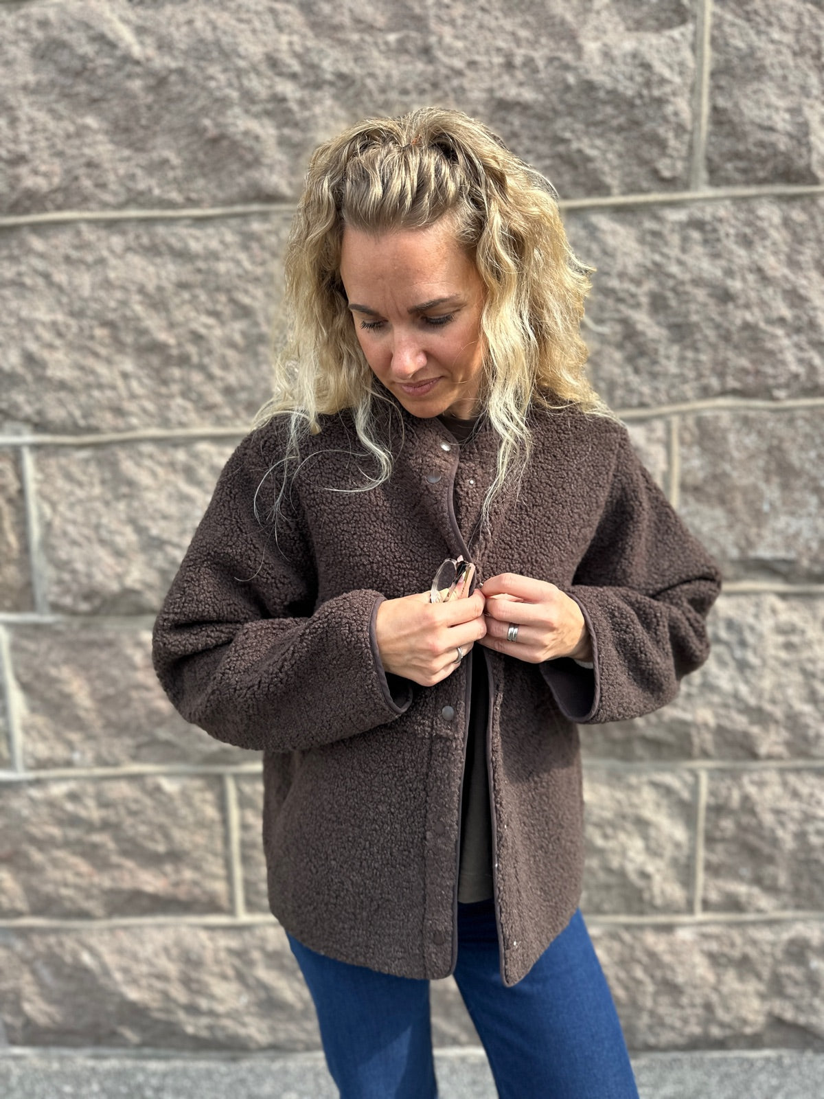 Jxvera Teddy Jacket Sn Bracken